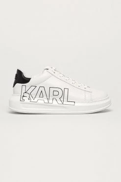 Γυναικεία Sneakers Karl Lagerfeld - Δερμάτινα παπούτσια λευκό
