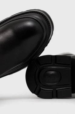 Γυναικεία Μπότες Δερμάτινες μπότες Karl Lagerfeld Danton χρώμα: μαύρο -Karl Lagerfeld Κατάστημα unnamed file 1049