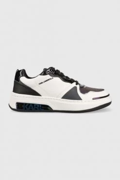 Γυναικεία Sneakers Δερμάτινα αθλητικά παπούτσια Karl Lagerfeld Elektra Ii Lo άσπρο