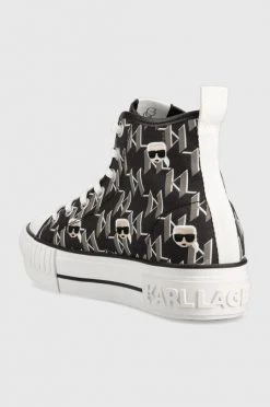 Γυναικεία Ψηλά Πάνινα παπούτσια Karl Lagerfeld Kampus Max μαύρο -Karl Lagerfeld Κατάστημα unnamed file 1111