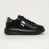 Γυναικεία Sneakers Karl Lagerfeld - Δερμάτινα παπούτσια μαύρο