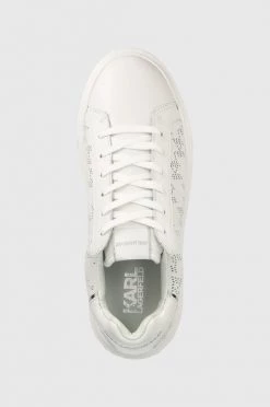 Γυναικεία Sneakers Δερμάτινα αθλητικά παπούτσια Karl Lagerfeld Maxi Kup άσπρο -Karl Lagerfeld Κατάστημα unnamed file 1162