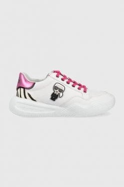 Γυναικεία Sneakers Δερμάτινα αθλητικά παπούτσια Karl Lagerfeld Kapri Run άσπρο