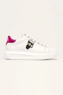 Γυναικεία Sneakers Karl Lagerfeld - Δερμάτινα παπούτσια μαύρο