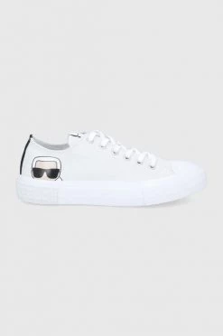 Γυναικεία Χαμηλά Πάνινα παπούτσια Karl Lagerfeld Kampus Iii χρώμα: άσπρο