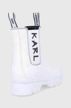 Γυναικεία Μποτάκια Karl Lagerfeld - Δερμάτινες μπότες Τσέλσι Karl Lagerfeld - Δερμάτινες μπότες Τσέλσι λευκό -Karl Lagerfeld Κατάστημα unnamed file 1363