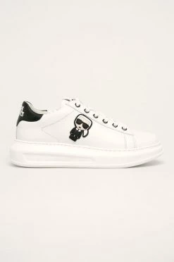Γυναικεία Sneakers Karl Lagerfeld - Δερμάτινα παπούτσια μαύρο