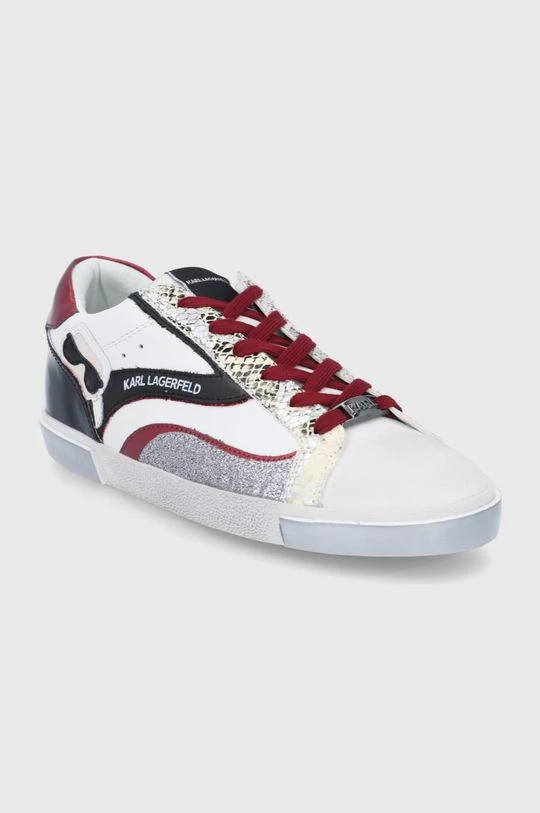 Γυναικεία Sneakers Δερμάτινα παπούτσια Karl Lagerfeld άσπρο 2 Γυναικεία Sneakers Δερμάτινα παπούτσια Karl Lagerfeld άσπρο - Image 2