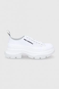 Γυναικεία Sneakers Δερμάτινα παπούτσια Karl Lagerfeld LUNA άσπρο