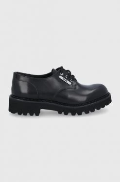 Γυναικεία Casual Δερμάτινα κλειστά παπούτσια Karl Lagerfeld χρώμα: μαύρο