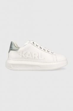Γυναικεία Sneakers Δερμάτινα αθλητικά παπούτσια Karl Lagerfeld Kapri άσπρο