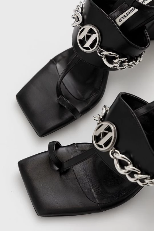 Γυναικεία Πέδιλα με τακούνι Σανδάλια Karl Lagerfeld Pyramide μαύρο 4 Γυναικεία Πέδιλα με τακούνι Σανδάλια Karl Lagerfeld Pyramide μαύρο - Image 4