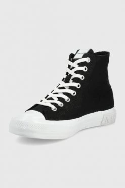 Γυναικεία Ψηλά Πάνινα παπούτσια Karl Lagerfeld Kampus Iii χρώμα: μαύρο -Karl Lagerfeld Κατάστημα unnamed file 1587