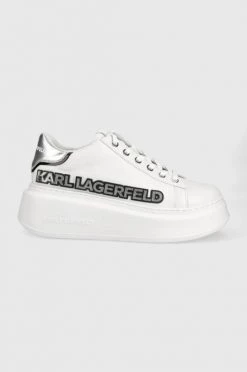 Γυναικεία Sneakers Δερμάτινα παπούτσια Karl Lagerfeld Anakapri άσπρο