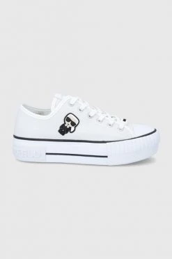 Γυναικεία Χαμηλά Πάνινα παπούτσια Karl Lagerfeld Kampus Max χρώμα: άσπρο