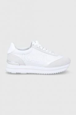 Γυναικεία Sneakers Karl Lagerfeld - Δερμάτινα παπούτσια Velocita II Karl Lagerfeld - Δερμάτινα παπούτσια Velocita II λευκό