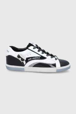 Γυναικεία Sneakers Karl Lagerfeld - Δερμάτινα παπούτσια Karl Lagerfeld - Δερμάτινα παπούτσια λευκό