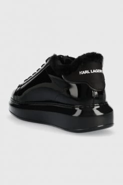 Γυναικεία Sneakers Δερμάτινα αθλητικά παπούτσια Karl Lagerfeld , χρώμα: μαύρο -Karl Lagerfeld Κατάστημα unnamed file 165