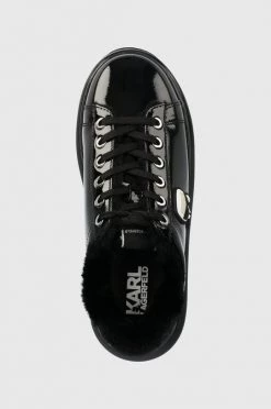 Γυναικεία Sneakers Δερμάτινα αθλητικά παπούτσια Karl Lagerfeld , χρώμα: μαύρο -Karl Lagerfeld Κατάστημα unnamed file 166