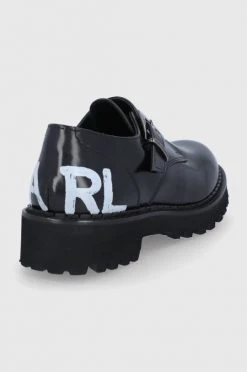 Γυναικεία Casual Δερμάτινα κλειστά παπούτσια Karl Lagerfeld χρώμα: μαύρο -Karl Lagerfeld Κατάστημα unnamed file 1700