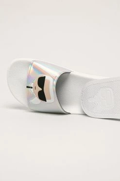 Γυναικεία Σαγιονάρες Παντόφλες Karl Lagerfeld χρώμα: ασημί -Karl Lagerfeld Κατάστημα unnamed file 1964