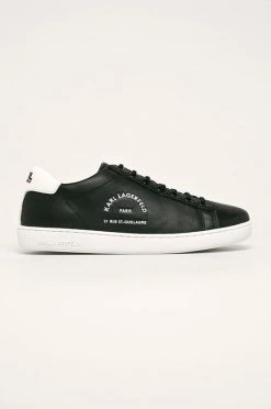 Γυναικεία Sneakers Karl Lagerfeld - Δερμάτινα παπούτσια μαύρο