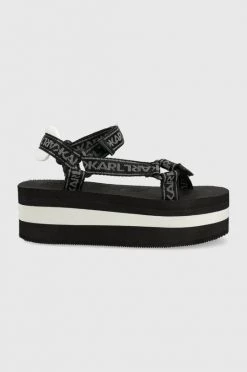Γυναικεία Σανδάλια Karl Lagerfeld Velocita Hi Wedge μαύρο