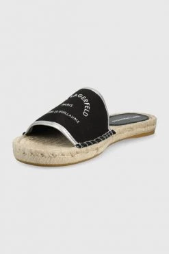 Γυναικεία Σαγιονάρες Παντόφλες Karl Lagerfeld Kamini Kc χρώμα: μαύρο -Karl Lagerfeld Κατάστημα unnamed file 2046