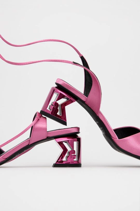 Γυναικεία Πέδιλα με τακούνι Karl Lagerfeld - Σανδάλια φούξια 3 Γυναικεία Πέδιλα με τακούνι Karl Lagerfeld - Σανδάλια φούξια - Image 3