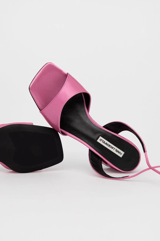 Γυναικεία Πέδιλα με τακούνι Karl Lagerfeld - Σανδάλια φούξια 4 Γυναικεία Πέδιλα με τακούνι Karl Lagerfeld - Σανδάλια φούξια - Image 4
