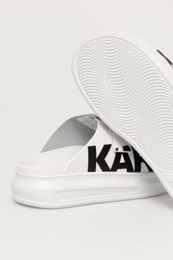 Γυναικεία Σαγιονάρες Δερμάτινες παντόφλες Karl Lagerfeld χρώμα: άσπρο -Karl Lagerfeld Κατάστημα unnamed file 2152