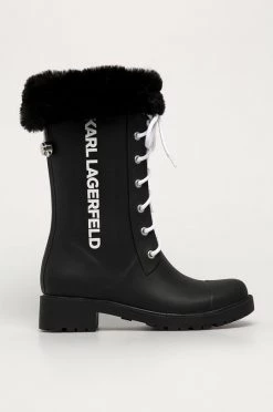 Γυναικεία Γαλότσες Karl Lagerfeld - Wellington μαύρο