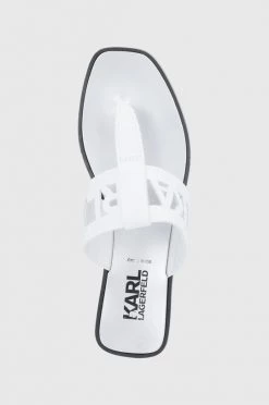 Γυναικεία Δίχαλο Karl Lagerfeld - Δερμάτινες σαγιονάρες Karl Lagerfeld - Δερμάτινες σαγιονάρες λευκό -Karl Lagerfeld Κατάστημα unnamed file 2206
