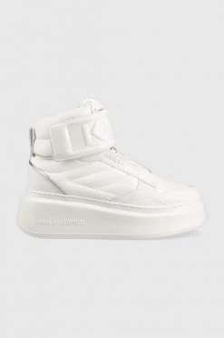 Γυναικεία Sneakers Δερμάτινα αθλητικά παπούτσια Karl Lagerfeld Anakapri άσπρο