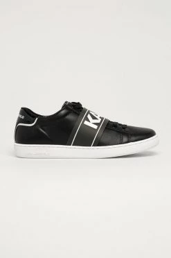 Γυναικεία Sneakers Karl Lagerfeld - Δερμάτινα παπούτσια μαύρο