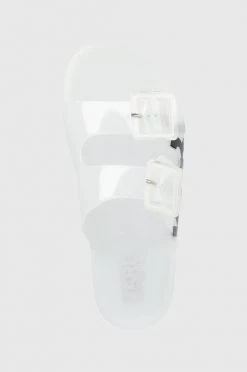 Γυναικεία Σαγιονάρες Παντόφλες Karl Lagerfeld Jelly Strap χρώμα: άσπρο -Karl Lagerfeld Κατάστημα unnamed file 2247