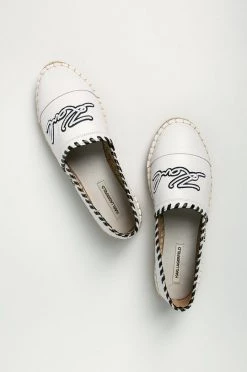 Γυναικεία Εσπαντρίγιες Karl Lagerfeld - Δερμάτινες εσπαντρίγιες λευκό -Karl Lagerfeld Κατάστημα unnamed file 2264