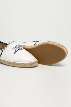 Γυναικεία Εσπαντρίγιες Karl Lagerfeld - Δερμάτινες εσπαντρίγιες λευκό -Karl Lagerfeld Κατάστημα unnamed file 2265