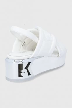 Γυναικεία Σανδάλια Karl Lagerfeld K-blok Wedge χρώμα: άσπρο -Karl Lagerfeld Κατάστημα unnamed file 2303