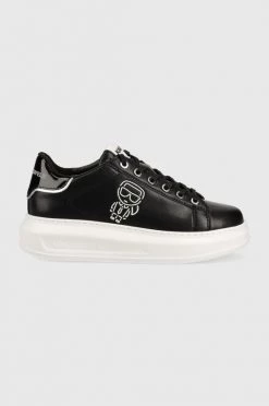 Γυναικεία Sneakers Δερμάτινα αθλητικά παπούτσια Karl Lagerfeld Kapri μαύρο