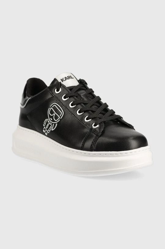 Γυναικεία Sneakers Δερμάτινα αθλητικά παπούτσια Karl Lagerfeld Kapri μαύρο 2 Γυναικεία Sneakers Δερμάτινα αθλητικά παπούτσια Karl Lagerfeld Kapri μαύρο - Image 2