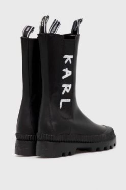 Γυναικεία Μποτάκια Δερμάτινες μπότες Τσέλσι Karl Lagerfeld χρώμα: μαύρο -Karl Lagerfeld Κατάστημα unnamed file 293