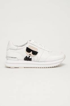 Γυναικεία Sneakers Δερμάτινα παπούτσια Karl Lagerfeld άσπρο