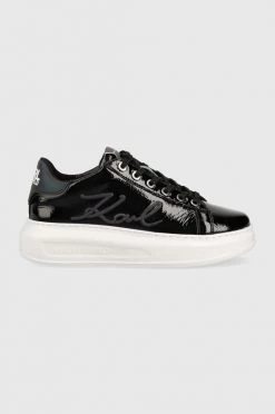 Γυναικεία Sneakers Δερμάτινα αθλητικά παπούτσια Karl Lagerfeld Kapri μαύρο