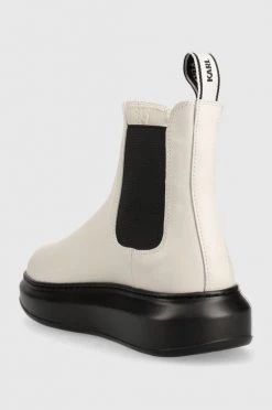 Γυναικεία Μποτάκια Δερμάτινες μπότες τσέλσι Karl Lagerfeld Kapri χρώμα: μπεζ -Karl Lagerfeld Κατάστημα unnamed file 391