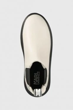 Γυναικεία Μποτάκια Δερμάτινες μπότες τσέλσι Karl Lagerfeld Kapri χρώμα: μπεζ -Karl Lagerfeld Κατάστημα unnamed file 392