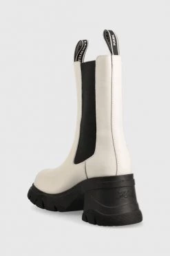 Γυναικεία Μποτάκια Δερμάτινες μπότες τσέλσι Karl Lagerfeld Bridger χρώμα: άσπρο -Karl Lagerfeld Κατάστημα unnamed file 406