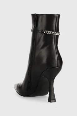 Γυναικεία Μποτάκια Δερμάτινες μπότες Karl Lagerfeld Verona χρώμα: μαύρο -Karl Lagerfeld Κατάστημα unnamed file 411