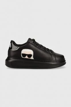 Γυναικεία Sneakers Δερμάτινα αθλητικά παπούτσια Karl Lagerfeld Kapri μαύρο