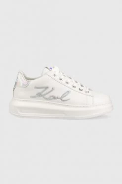 Γυναικεία Sneakers Δερμάτινα αθλητικά παπούτσια Karl Lagerfeld Kapri άσπρο